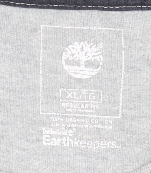 Timberland Men's Grey Long Sleeve T-Shirt XL