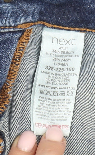 Next Women's Blue Slim Fit Denim Jeans 34 S