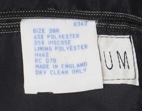 Emporium Men's Grey Regular Fit Blazer, 38R