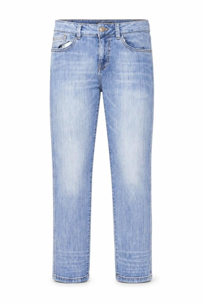Front view of Zara Men Blue Straight Jeans, size 10, Regular