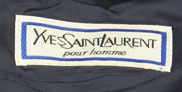 Yves Saint Laurent Men's Black Striped Suit Jacket 58R