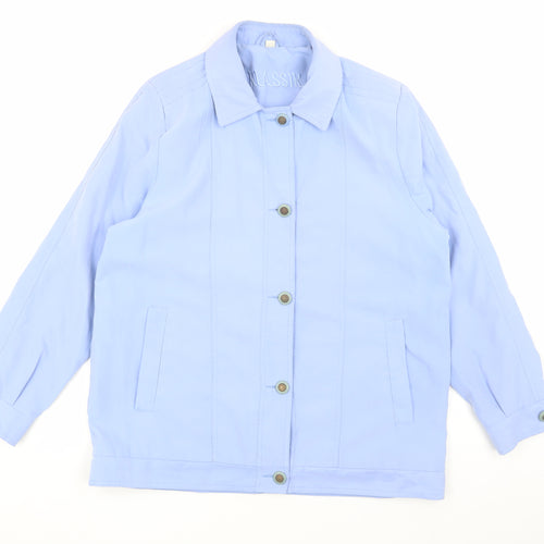 Klassik Women's Blue Cotton Jacket Size 14 - Casual Classic