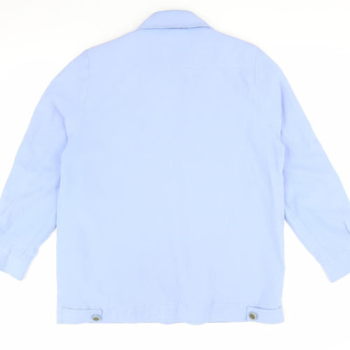 Klassik Women's Blue Cotton Jacket Size 14 - Casual Classic