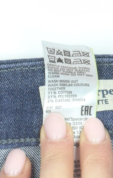 Marks and Spencer Women's Blue Straight Jeans Size 8