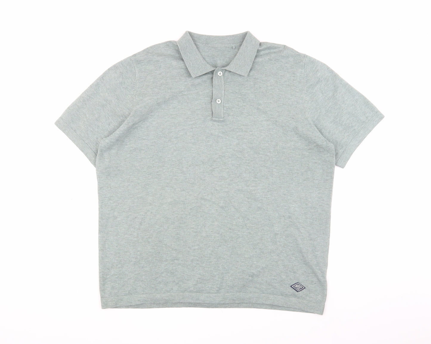 Union Men's Green XL Polo Shirt Casual Short Sleeve