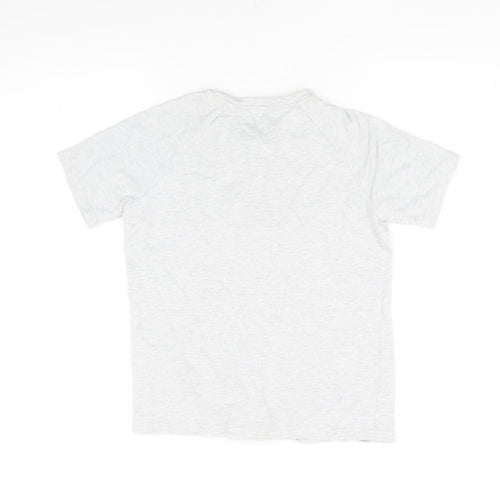 John Lewis Boys Grey Henley Cotton T-Shirt Size 12