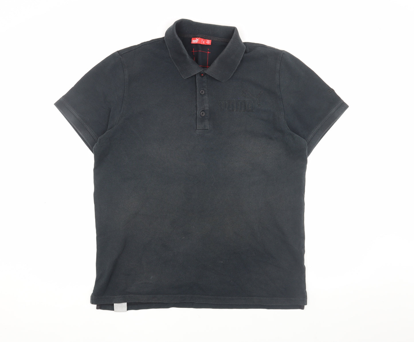Puma Men’s Black Polo Shirt L Casual