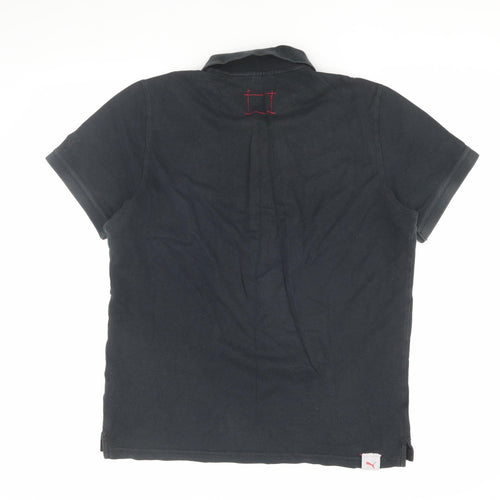 Puma Men’s Black Polo Shirt L Casual