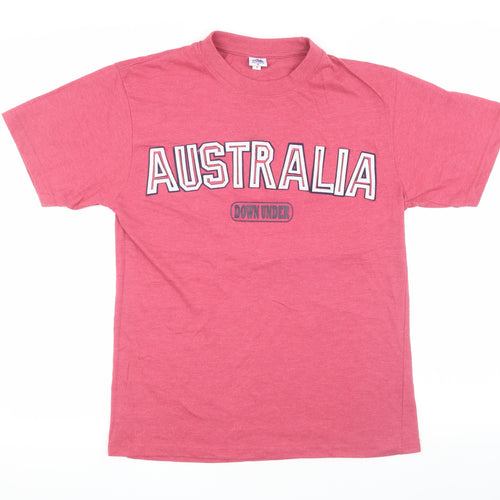 Men's Red Australia Logo M T-Shirt