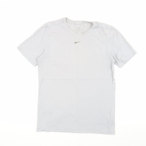 Nike Men's White Athletic Fit Cotton T-Shirt Size S