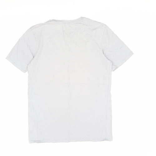 Nike Men's White Athletic Fit Cotton T-Shirt Size S