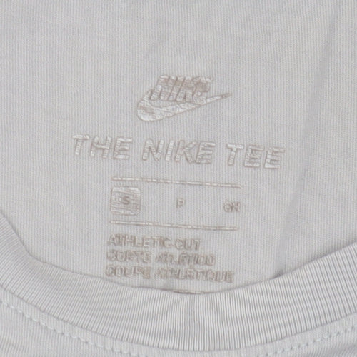 Nike Men's White Athletic Fit Cotton T-Shirt Size S