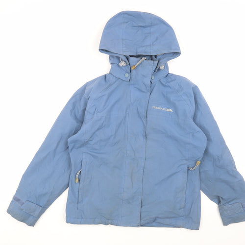 Trespass Kids Blue Waterproof Rain Jacket 11 Years