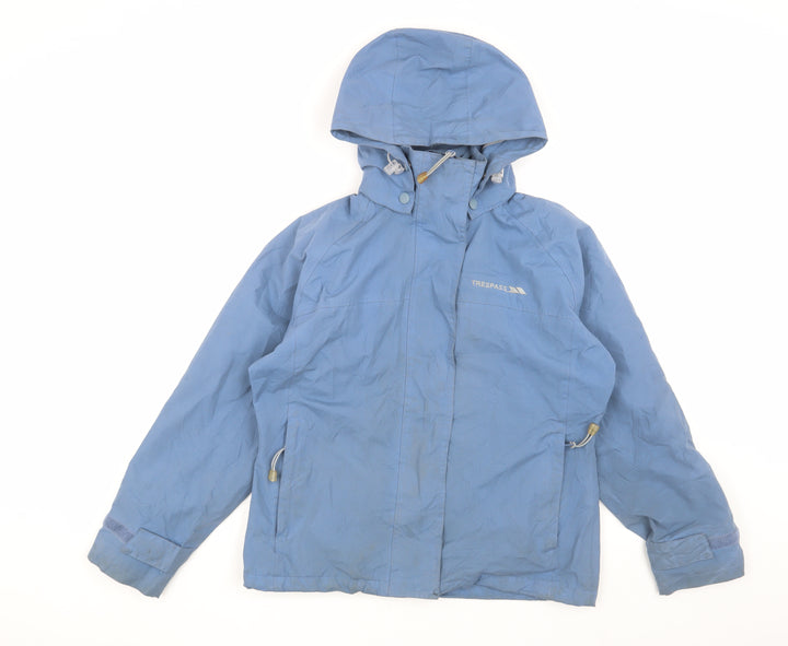 Trespass Kids Blue Waterproof Rain Jacket 11 Years