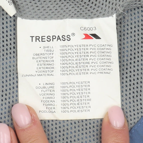 Trespass Kids Blue Waterproof Rain Jacket 11 Years