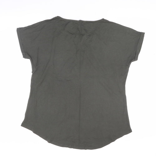 Select Women Green 3/4 Sleeve T-Shirt UK 14