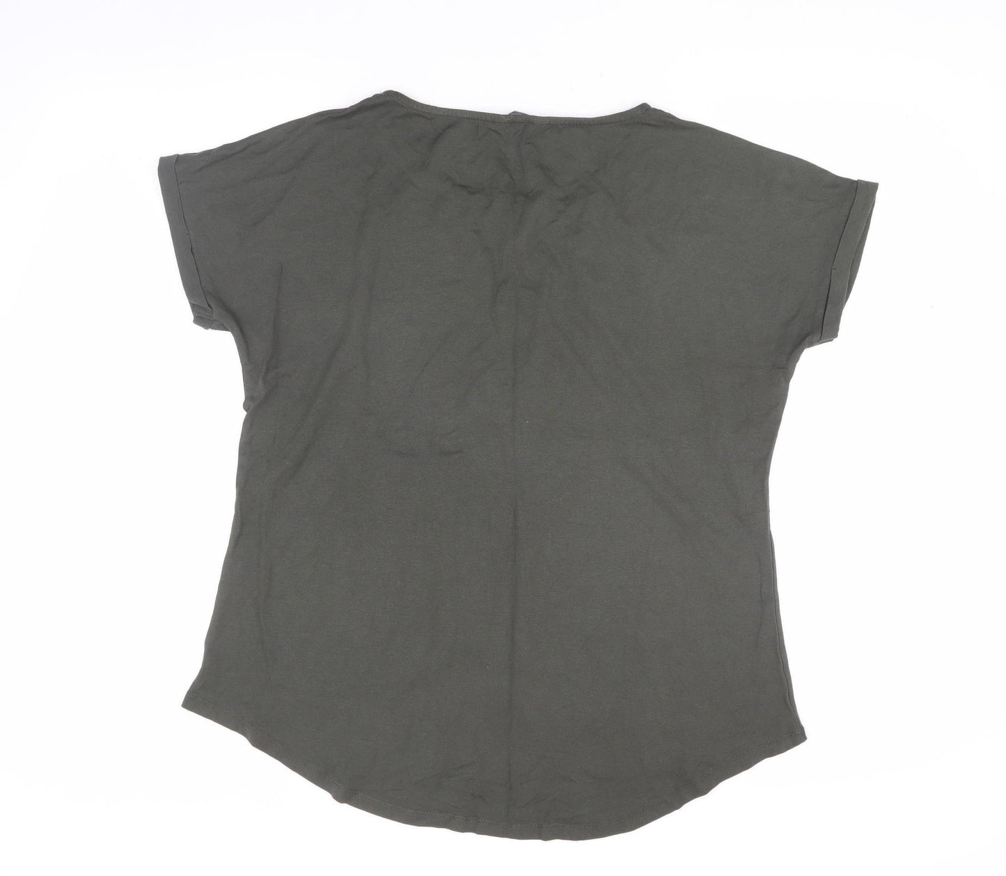 Select Women Green 3/4 Sleeve T-Shirt UK 14