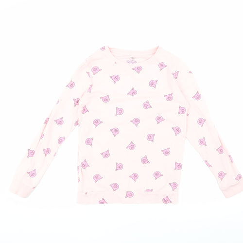 Marks and Spencer Girls Pink Percy Pig T-Shirt 9-10 Years