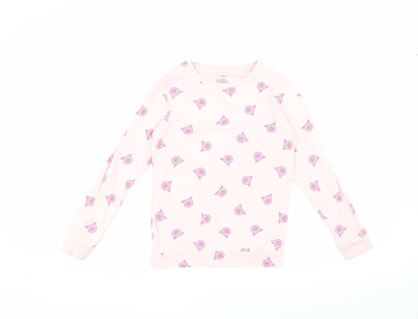Marks and Spencer Girls Pink Percy Pig T-Shirt 9-10 Years