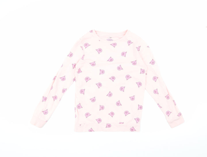 Marks and Spencer Girls Pink Percy Pig T-Shirt 9-10 Years