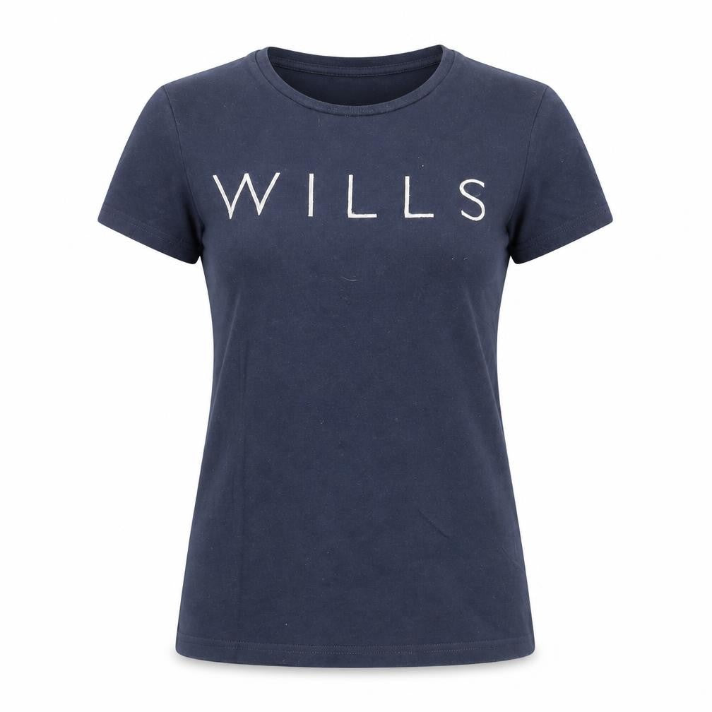 Jack Wills Women's Blue Slim Fit T-Shirt UK 6