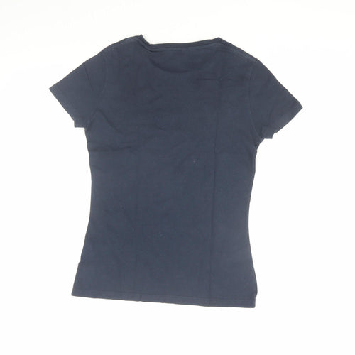 Jack Wills Women's Blue Slim Fit T-Shirt UK 6