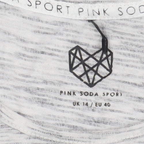 Pink Soda Women's White Tank Top Size 14