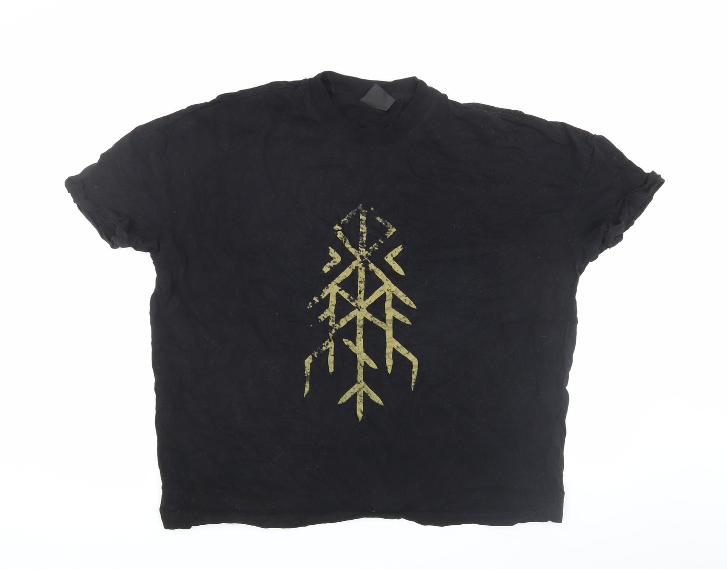 Horns of Odin Black Unisex T-Shirt XL Casual Wear