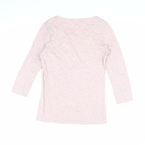 FatFace Women’s Pink 3/4 Sleeve Basic T-Shirt, Size 10