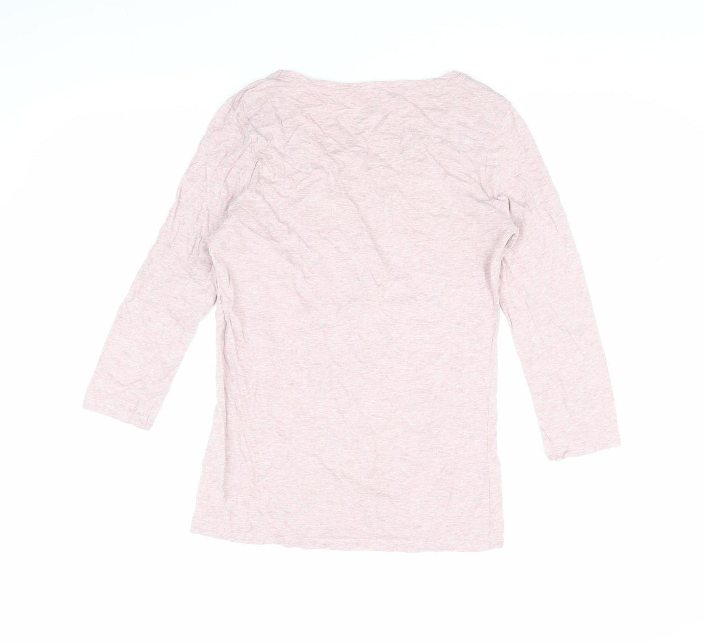FatFace Women’s Pink 3/4 Sleeve Basic T-Shirt, Size 10