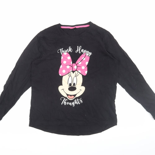 Disney Women’s Black Long Sleeve T-Shirt, S