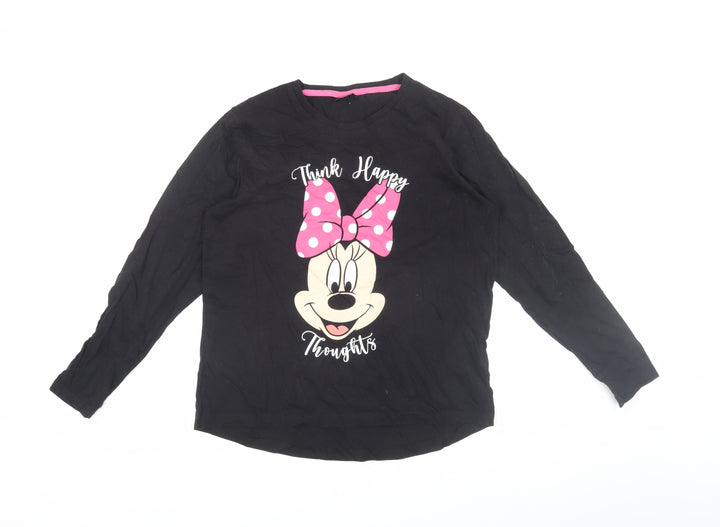 Disney Women’s Black Long Sleeve T-Shirt, S