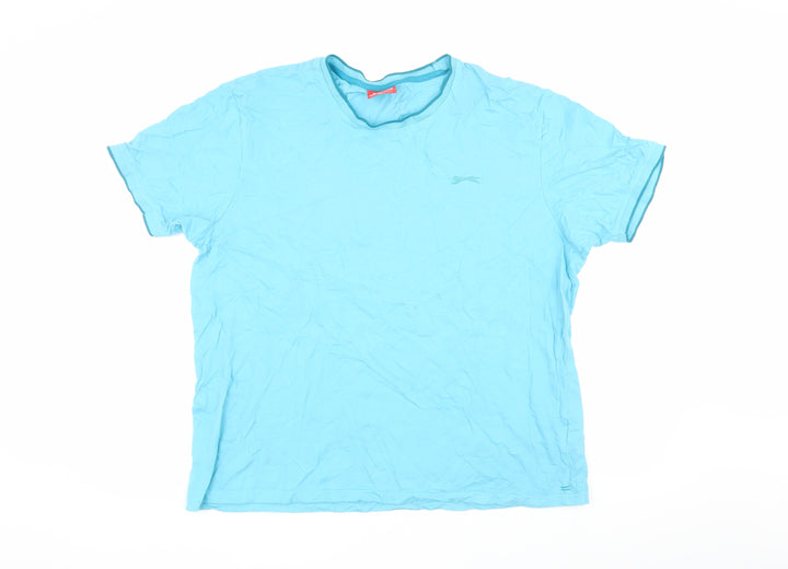 Slazenger Men's Blue Crew Neck T-Shirt - Size L