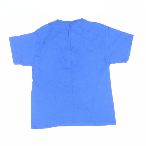 Gildan Unisex Kids Blue Matilda T-Shirt M Heavyweight