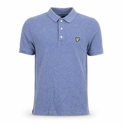 Lyle & Scott Men's Blue Polo, Size M, Casual Short Sleeve