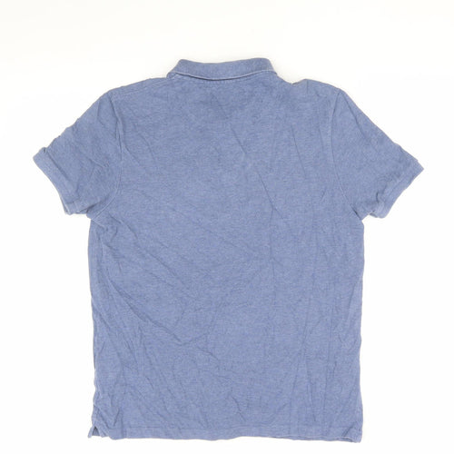 Lyle & Scott Men's Blue Polo, Size M, Casual Short Sleeve