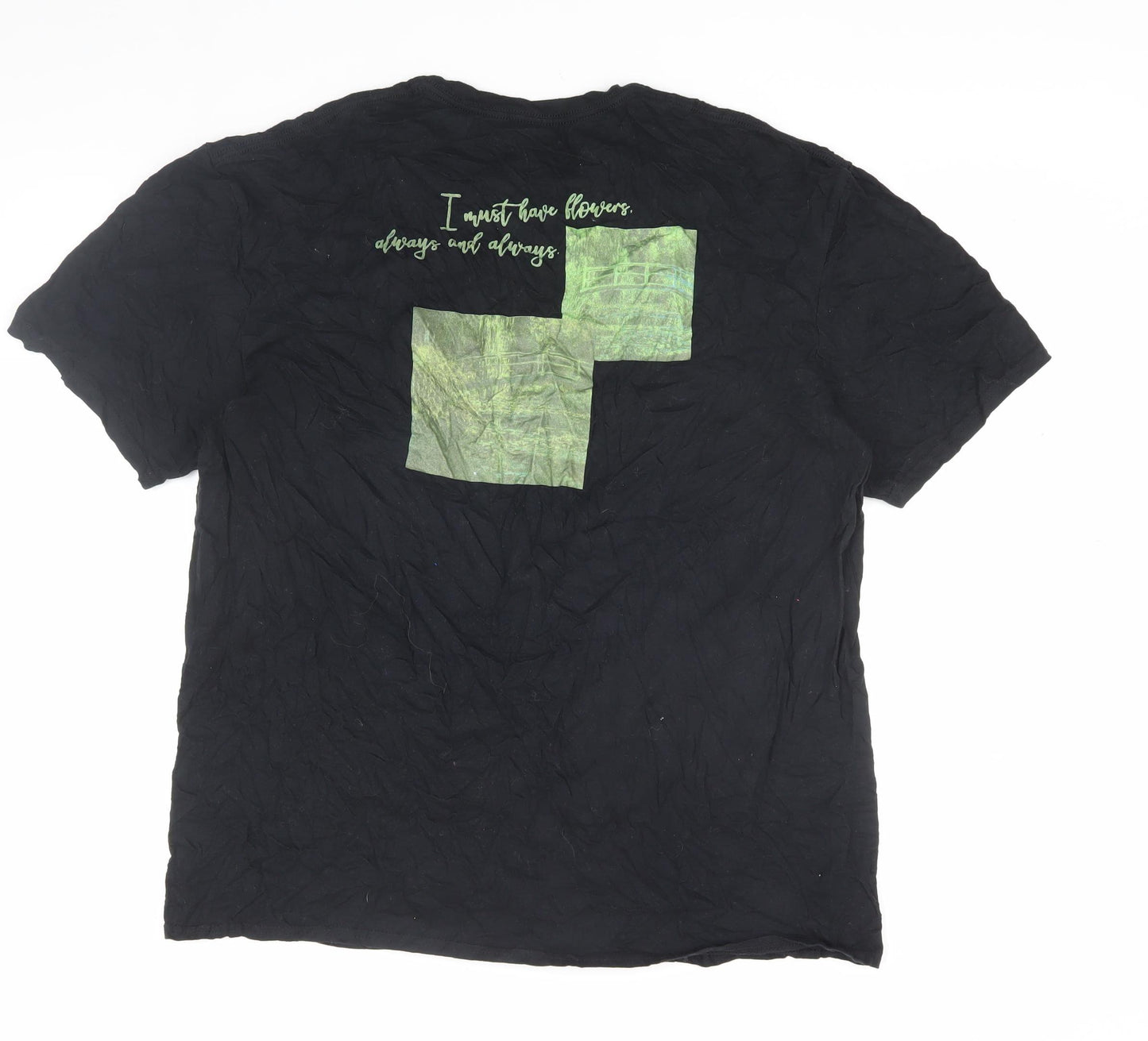 musée D'ART Men's Black L Graphic T-Shirt, 100% Cotton