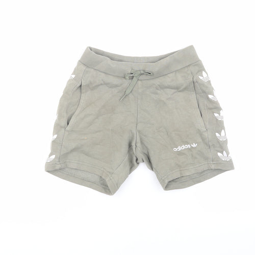 Adidas Boys Grey Athletic Shorts 5-6 Years