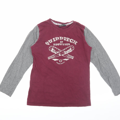 Harry Potter Boys Red Quidditch Long Sleeve T-Shirt 13-14 Years