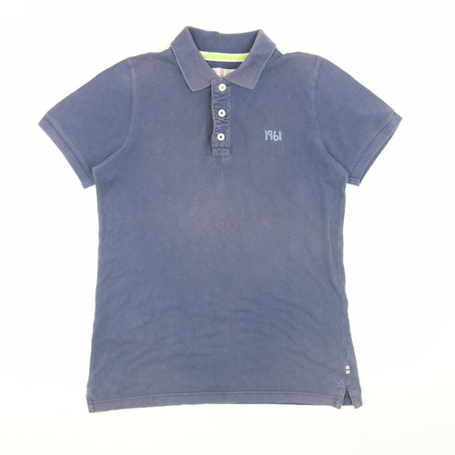 johnnie b Unisex Blue Polo Shirt - Size L, Classic Style