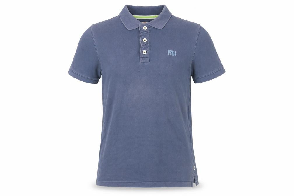 johnnie b Unisex Blue Polo Shirt - Size L, Classic Style