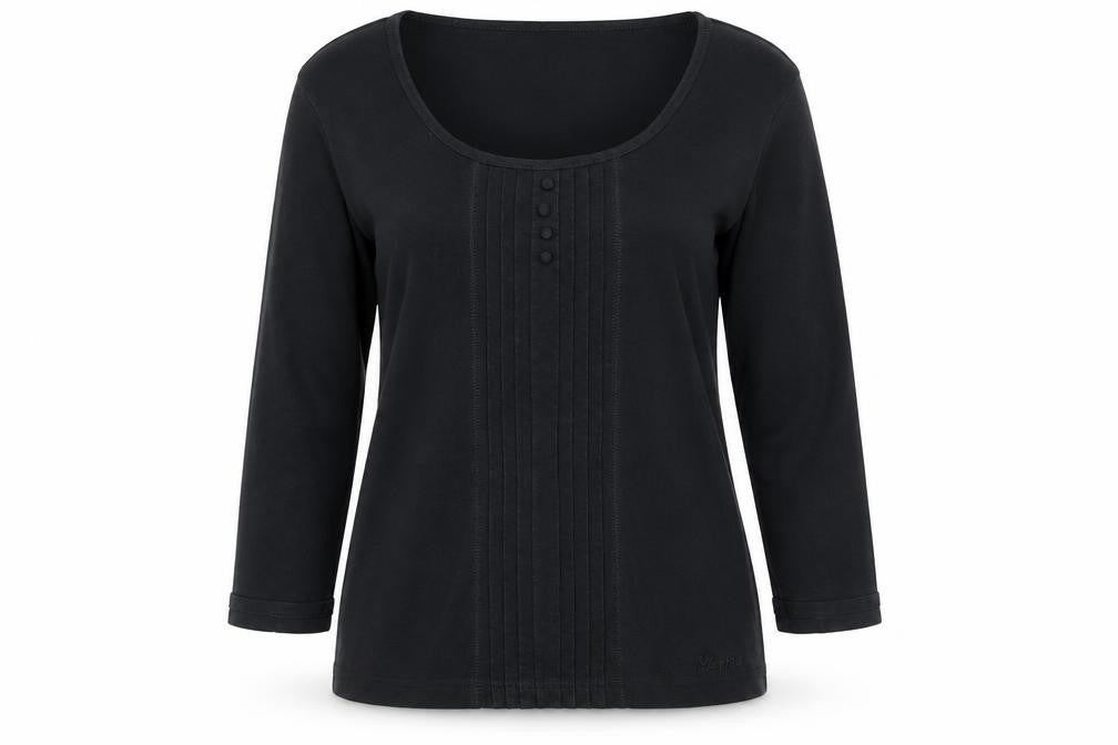Maine New England Women's Black Long Sleeve Top Size 12