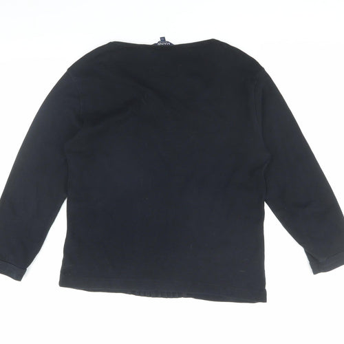 Maine New England Women's Black Long Sleeve Top Size 12