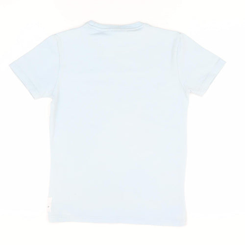 Holyfield Girls Blue XS Basic T-Shirt with Logo
