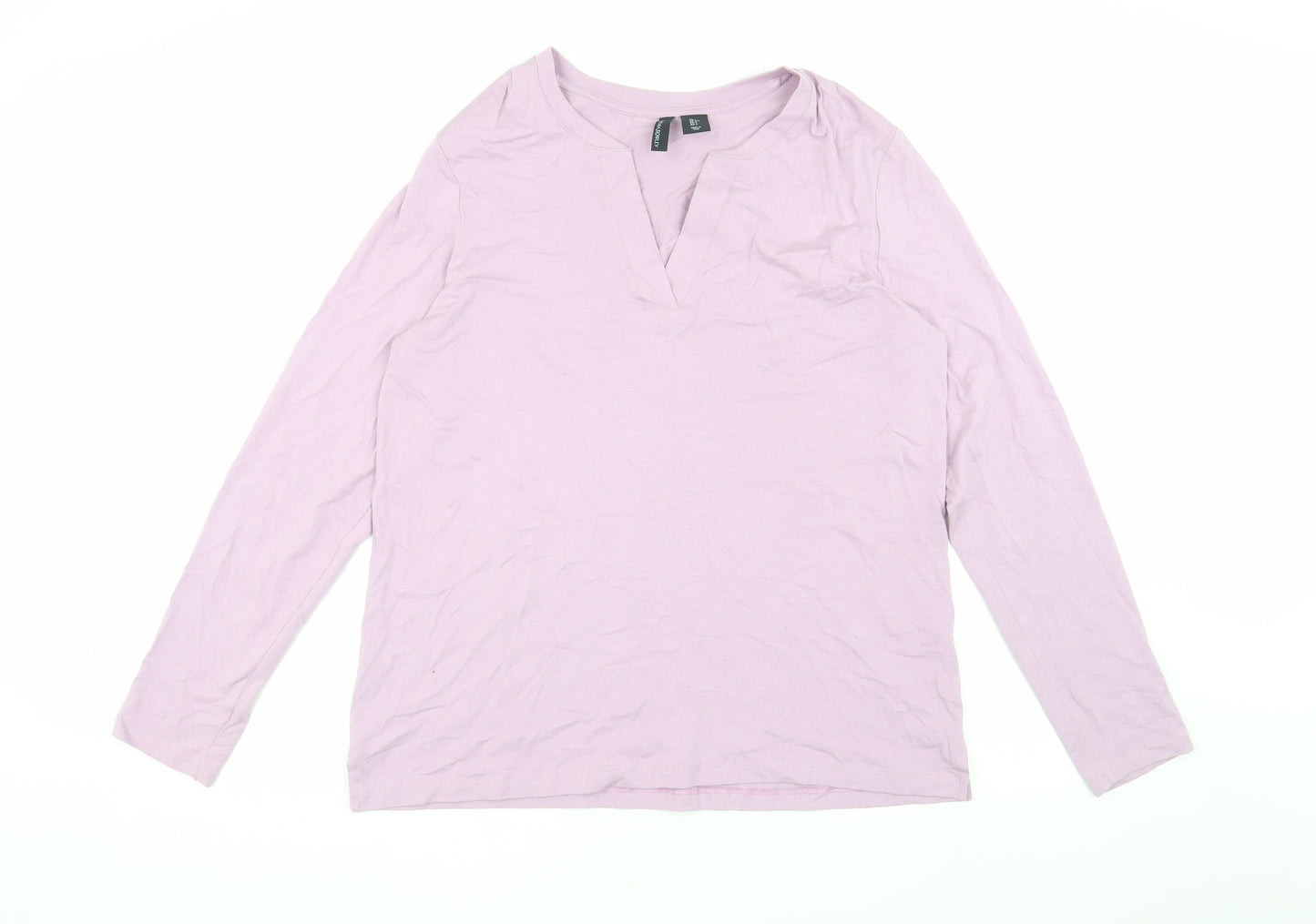 Cynthia Rowley Women's Purple Long Sleeve T-Shirt L