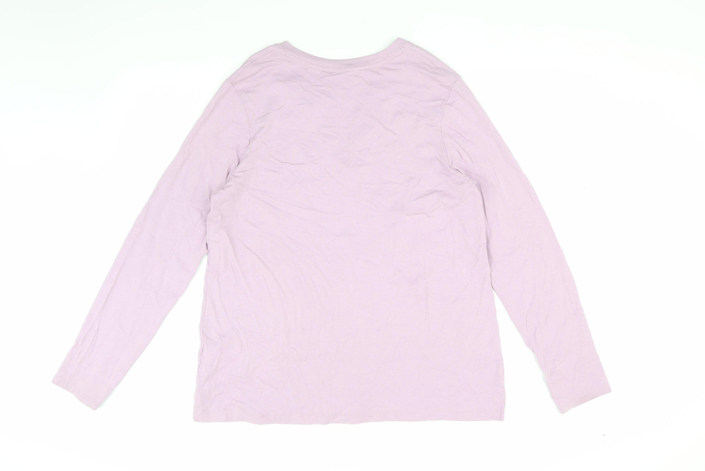 Cynthia Rowley Women's Purple Long Sleeve T-Shirt L