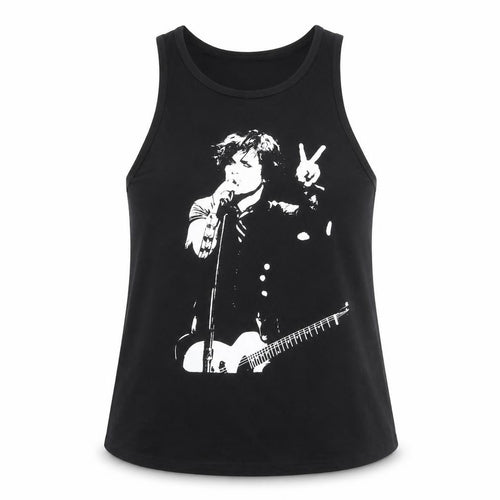 Death Kitty Black Music Tank Women's Adults Size 16