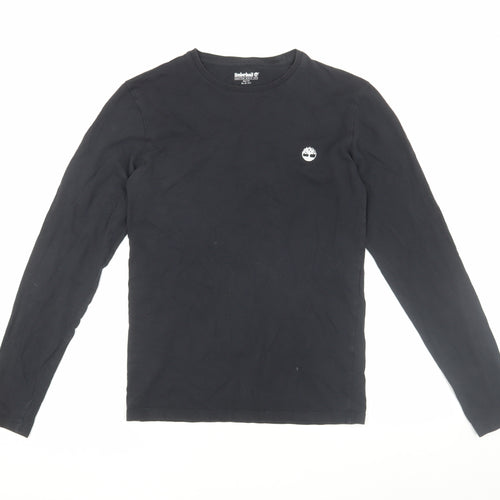 Timberland Black Long Sleeve T-Shirt XS Slim Fit