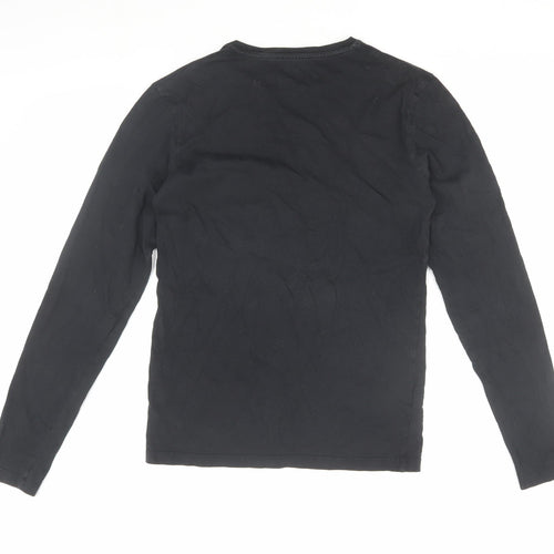 Timberland Black Long Sleeve T-Shirt XS Slim Fit