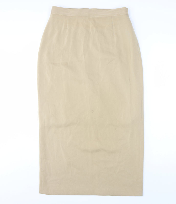Gerry Weber Women's Beige Long Pencil Skirt Size 14